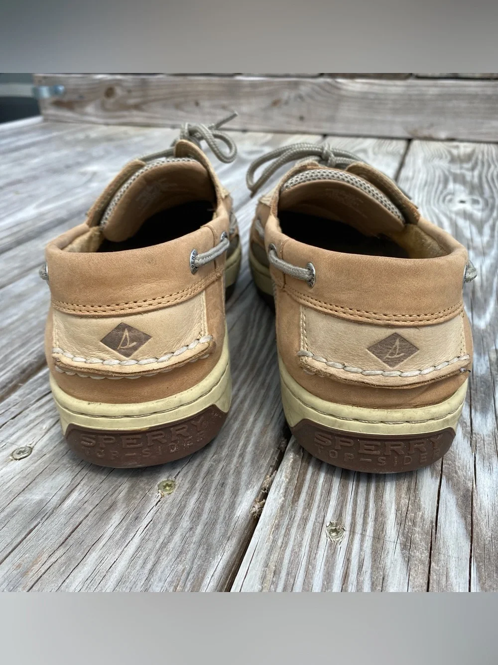 Sperry Light Brown/Tan Leather Boat Shoes